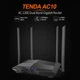 WIFI маршрутизатор гигабитный роутер Tenda AC10 (AC1200) 2.4 ГГц 5 ГГц 2 диапазона тенда АС10 - изображение 3