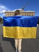 Прапор Україна державний великий 140х90 см атласний, яскравий з блиском, з кишенею під прапорну щоглу 782012 - зображення 1
