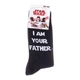 Шкарпетки Star Wars I AM YOUR FATHER черные для детей 39-42 повседневные носки из хлопка - изображение 2