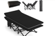 Туристична похідна розкладачка з Mesh-матрацом LEOBRO Black LB-CC-L1-BLK 190х68х30 см, з поліестеру, чорна - зображення 1