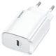 Сетевое зарядное устройство адаптер USAMS T39 Fast Charger US-CC131 |1Type-C, 3A/20W, поддержка быстрой зарядки PD3.0, многоуровневая защита, универсальная совместимость| Белый - изображение 1