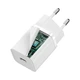 Зарядний пристрій Baseus Super Silicone Quick Charger 30W Мережевий адаптер Type-C зі швидкою зарядкою QC3.0/PD3.0, Білий - зображення 5