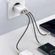 Сетевое зарядное устройство адаптер BASEUS Compact Quick Charger (CCXJ-E02) |2USB/1Type-C, 30W/3A, поддержка быстрой зарядки PD/QC, многоуровневая система защиты, универсальная совместимость, компактный| Белый - изображение 2