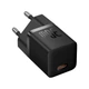Мережевий зарядний пристрій адаптер Baseus GaN5 Fast Charger (mini) |1Type-C, 30W/3A, підтримка швидкої зарядки PD/QC, багаторівневий захист, широка сумісність, компактний, технологія GaN5| + Кабель Type-C to Type-C |1 м, 100 Вт| Чорний - зображення 4