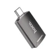 Переходник Hoco UA19 Type-C to HDMI Easy Flow Adapter |для передачи видео, OTG-функция, поддержка разрешения 4K, широкая совместимость, компактный, простой в подключении| Серый - изображение 4