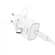 Сетевое зарядное устройство адаптер Hoco C143A Benefit |1Type-C, 3A/20W, поддержка быстрой зарядки PD/QC, многоуровневая система защиты, широкая совместимость| + Кабель Type-C к Type-C в комплекте |1 м, 60 Вт| Белый - изображение 4