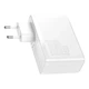 Сетевое зарядное устройство адаптер BASEUS GaN2 Pro Quick Charger (CCGAN2P-L02) |2USB/2Type-C, 5A/100W, поддержка быстрой зарядки QC/PD, многоуровневая система защиты, универсальная совместимость, технология GaN| Белый - изображение 4
