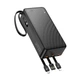 Зовнішній акумулятор повербанк power bank УМБ Hoco J146B 30000mAh | 2USB/Type-C, 2A | зі вбудованими кабелями USB-A / USB-C / Micro-USB / Lightning - зображення 9