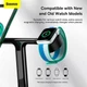Беспроводная зарядная станция Baseus Swan 3in1 Universal version |20W, быстрая зарядка до 3 устройств одновременно, широкая совместимость, многоуровневая защита, магнитное крепление, регулируемый угол наклона| Черный - изображение 11