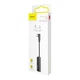 Переходник Baseus L53 Type-C to 3.5 mm Aux |поддержка быстрой зарядки PD до 18 Вт, прослушивание аудио до 96 кГц/24 бит, компактный, угловой дизайн, для MacBook, смартфонов и планшетов| Черный - изображение 4