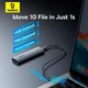 Внешний корпус для SSD Baseus FlyJoy Series (M.2 NVMe) | 8TB Max, для хранения и передачи данных до 10 Гбит/с, Plug-and-Play, RGB-подсветка, поддержка TRIM, кнопка питания, защита данных| Серый - изображение 9