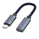Переходник Hoco UA29A Type-C to Lightning |поддержка быстрой зарядки до 3A, передача данных для синхронизации и резервного копирования, компактный, широкая совместимость, Plug-and-Play, кабель 0,15 м| Серый - изображение 1