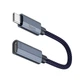 Переходник Hoco UA29A Type-C to Lightning |поддержка быстрой зарядки до 3A, передача данных для синхронизации и резервного копирования, компактный, широкая совместимость, Plug-and-Play, кабель 0,15 м| Серый - изображение 5
