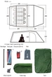 Палатка трехместная Naturehike Opalus UL NH17L001-L Светло-зеленая (6976023924781) - изображение 7