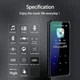 MP3 плеер Benjie M13 1.8" Bluetooth 5.0 Hi-Fi 16Gb металлический черный - изображение 4