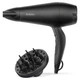 Фен Babyliss Power Smooth, 2000Вт, 2 режими, іонізація, хол. обдування, 2 насадки, чорний - зображення 2