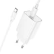 Сетевое зарядное устройство Hoco C143A, Type-C, PD, white, кабель Type-C to Type-C - изображение 1