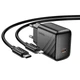 Мережевий зарядний пристрій Hoco CS24A, 1Type-C, PD, QC 25W, Type-C to Lightning, Чорний - зображення 2