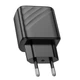 Сетевое зарядное устройство Hoco CS23A, 1USB, 1Type-C, PD, QC 30W, Черный - изображение 4