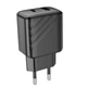 Сетевое зарядное устройство Hoco CS23A, 1USB, 1Type-C, PD, QC 30W, Черный - изображение 5