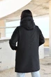 Пальто женское из плащевки черное 48-50 р844.3618 - изображение 6