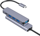 Hub USB Platinet 4 x USB-A 3.0, 1 x Type-C PD 5Gbps (5907595462358) - obraz 2