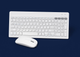 Zestaw bezprzewodowy Omega Wireless Set Keyboard + Mouse White (OKM2658W) - obraz 10