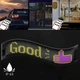 Гибкий LED экран на стекло 34.8х10.2 см с Bluetooth и пультом управления для автотюнинга Черный - изображение 2