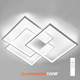 Управляемая LED люстра CALLISTA 100W 3S белая Luminaria светодиодная с пультом ДУ 8500Lm 220V 550×550×75мм - изображение 2