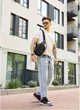 Сумка через плечо бананка Sambag Flex черная - изображение 4