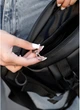 Большая женская сумка бананка Sambag DynamicDart черная - изображение 7