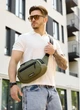 Сумка через плечо бананка Sambag хаки - изображение 4