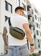 Сумка через плечо бананка Sambag хаки - изображение 5