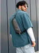 Сумка через плечо бананка Sambag Holster MSH черная с перфорацией - изображение 2