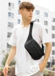 Сумка на пояс бананка Sambag Tirso LCH черный тканевый - изображение 1