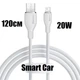 USB кабель 1.2м для Iphone USB-A - Lightning 2.4A Baseus TZCATLZJ-14 белый - изображение 1