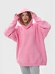 Худи теплое оверсайз женское Ray Oversize U0404W 2XL-3XL Розовое (Ray2000000040554) - изображение 4