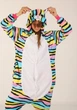 Жіноча кігурумі піжама доросла та підліткова Kigurumi Райдужна Кішка Різнокольорова XL 175-185 см. (1036) - зображення 2