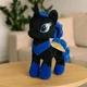 Мягкая игрушка Единорог Принцесса Луна 31 см — чёрный плюшевый пони с синей гривой арт. 00084-84 - изображение 5