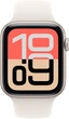 Smartwatch Apple Watch SE 3 (2025) GPS + Cellular 40mm Starlight Aluminium Case with Starlight Sport Band - M/L (MEP74) - obraz 2
