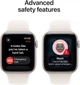 Smartwatch Apple Watch SE 3 (2025) GPS + Cellular 40mm Starlight Aluminium Case with Starlight Sport Band - M/L (MEP74) - obraz 7