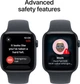 Smartwatch Apple Watch SE 3 (2025) GPS + Cellular 44mm Midnight Aluminium Case with Midnight Sport Band S/M (MEPH4) - obraz 7
