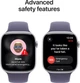 Smartwatch Apple Watch Series 11 GPS + Cellular 46mm Silver Aluminium Case with Purple Fog Sport Band - S/M (MFCP4) - obraz 6