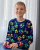 Махрова піжама для хлопчика (кофта та штани) з малюнком Носи своє 98 Синій (p-4080-129372) - изображение 6