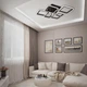 Люстра светодиодная с пультом ESLLSE OVAL 75 Bт 6S 810x600x175 мм Черная - изображение 5