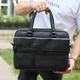 Чоловіча ділова сумка зі шкіри 39х29х10, класичний портфель для ноутбука та офісу, сумочка для студента, чорний - зображення 8