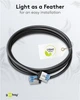Патч-корд Goobay RJ45 FTP6a 0.15m patch Slim Ultra Flexi PoE+ Cu чорний(75.07.4315) - изображение 6