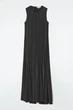 Сукня жіноча cos asymmetric twist-panel midi dress 1243410002 36 Чорна - зображення 7
