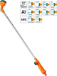 Zraszacz Flo 89218 z przedłużoną rurką 10-funkcyjny do węża 1/2" ABS + aluminium (5906083892189) - obraz 5