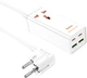 Мережевий подовжувач Hoco AC10A Barry PD65W GaN (2C2A with 1 socket) desktop charger White (6942007601689) - зображення 2